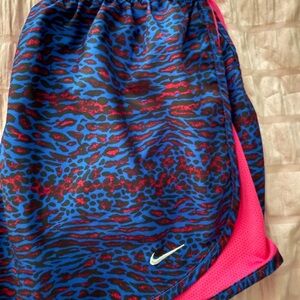 Nike Vibrant Blue and Pink Patterned Shorts